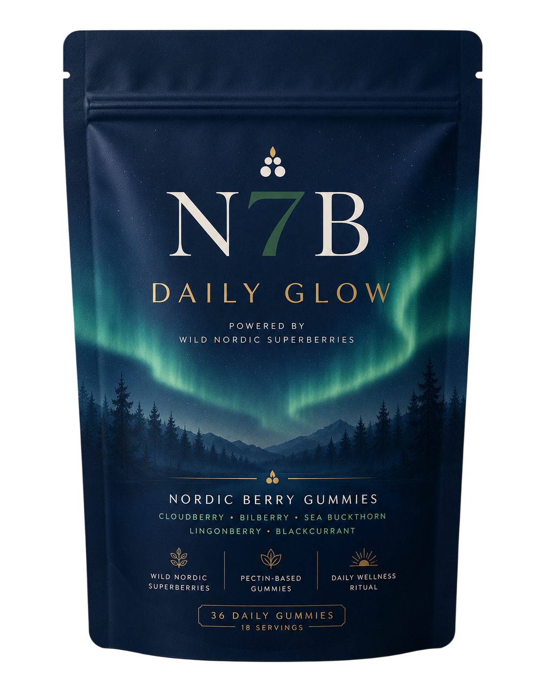 N7B Daily Glow Nordic Berry Gummies