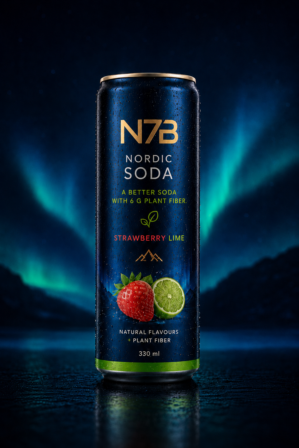 N7B Nordic Soda Strawberry Lime 330 ml